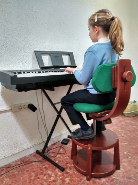 Silla Musical Ergonómica color Nogal J.S.Bach - Imagen 5