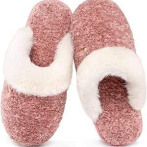 Pantuflas de espuma viscoelástica suaves y acogedoras para mujer