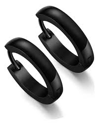 Par de pendientes punk de acero inoxidable