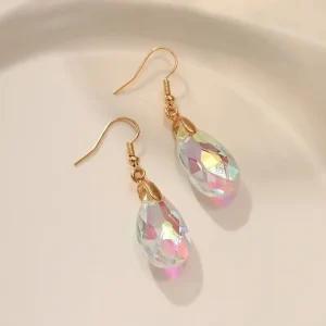 Pendientes/Aretes En Forma De lagrima de cristal, Creativos