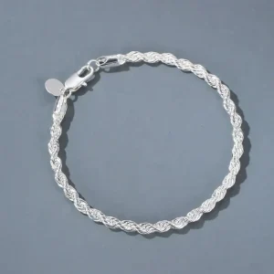 Pulsera de cadena de cuerda de  Unisex para hombres y mujeres