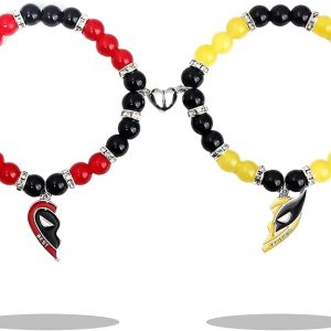 Pulsera de mejores amigos, pulseras a juego de superhéroes
