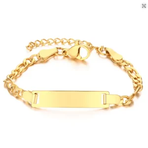 Pulserapara niño pequeño y niña de acero inoxidable, joyería ajustable