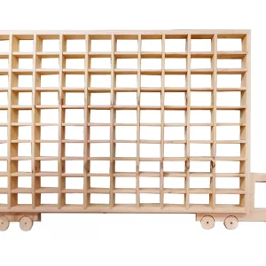 Repisa para Autos Hot Wheels (100 autos) – Organizador de Madera