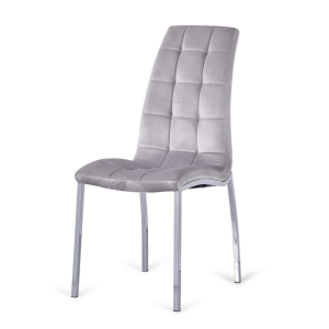 Importa Juego 4 Sillas San Sebastian Velvet – Gris Claro o Gris Oscuro – Muebles y Electrodomesticos Contreras