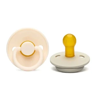 Shein 1 chupete clásico redondo de látex natural con punta suave para bebé