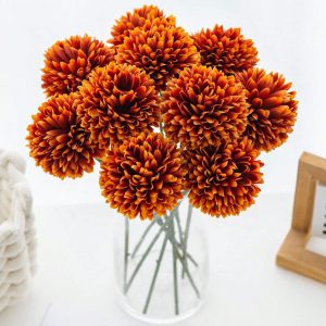 Shein 1 pieza de bolas artificiales de crisantemo bordadas, ideales para bodas