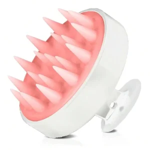 Shein 1 pieza Masajeador cabelludo de plástico, cepillo de masaje de champú de dos tonos moderno para baño