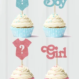 Shein 12 piezas Decoración para tarta en forma de ropa y letra, decoración en papel