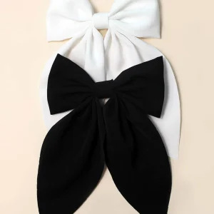 Shein 2 pinzas para el cabello con lazo para niñas