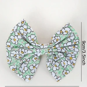 Shein 2 pinzas para el pelo con lazo floral para primavera/verano, pinzas