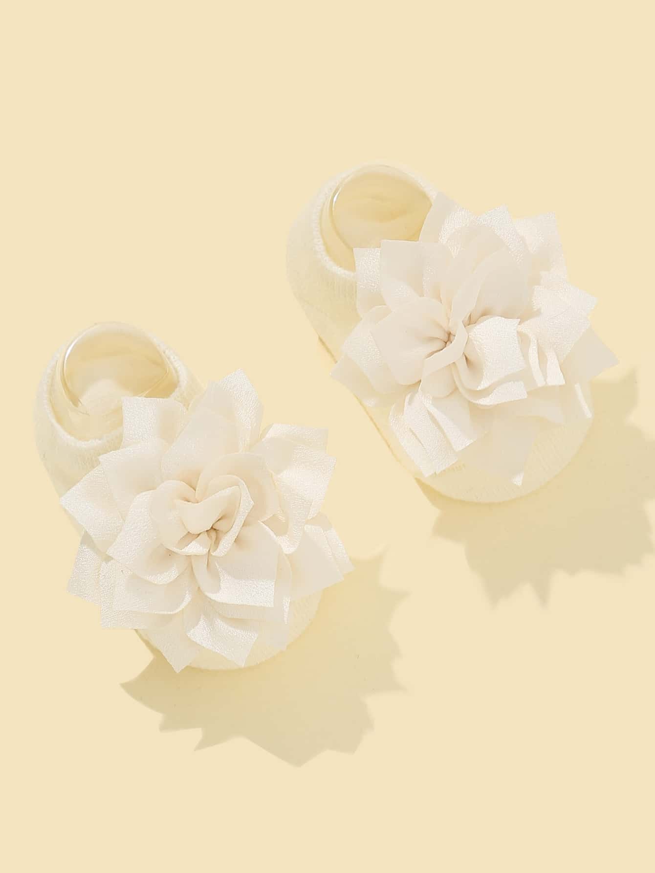 Shein Bebé 1 par Calcetines con diseño floral - Imagen 4