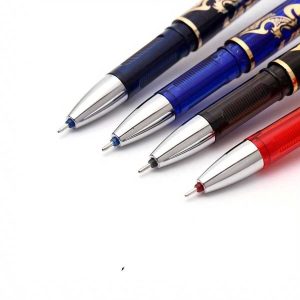 SHEIN Bolígrafos borrables neutros 25, tinta azul, negra y roja, para la escuela, papelería