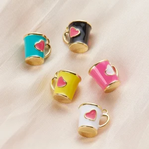 Shein Colgante DIY de 5 piezas con forma de taza