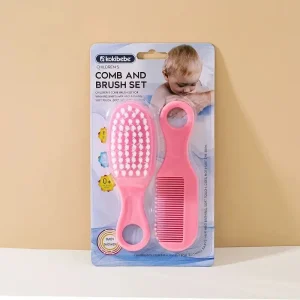 Shein Conjunto de peine y cepillo para la seguridad del recién nacido, 2 piezas