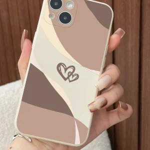 Shein Funda de teléfono anticaída engrosada compatible con iPhone