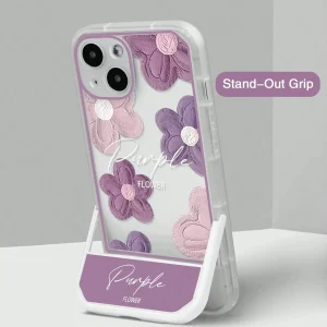 Shein Funda protectora para teléfono móvil con soporte de TPU