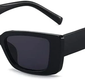 Shein Gafas de sol Vintage para mujer, gafas de sol rectangulares