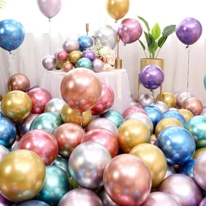 SHEIN Juego de 20 globos metálicos