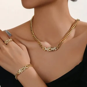 SHEIN Juego de 5 piezas de joyas elegantes y de moda de estilo europeo