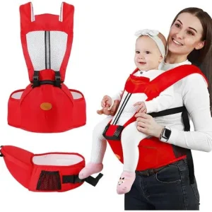 SHEIN Portador De Asiento De Cadera Para Bebé, Abrazo Cómodo 4 En 1 Portador De Bebé