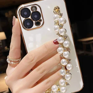 Shein Pulsera Apple con baño perlado