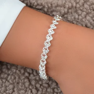 SHEIN Pulsera con diseño de diamante de imitación