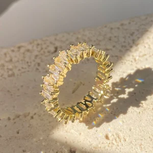 SHEIN rakol Anillo zirconia cúbica adorno para mujeres