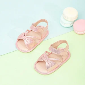 SHEIN Sandalias con tira de tobillo de moda de tela,para bebés