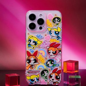 SHEIN THE POWERPUFF GIRLS X SHEIN Funda de teléfono con dibujos animados