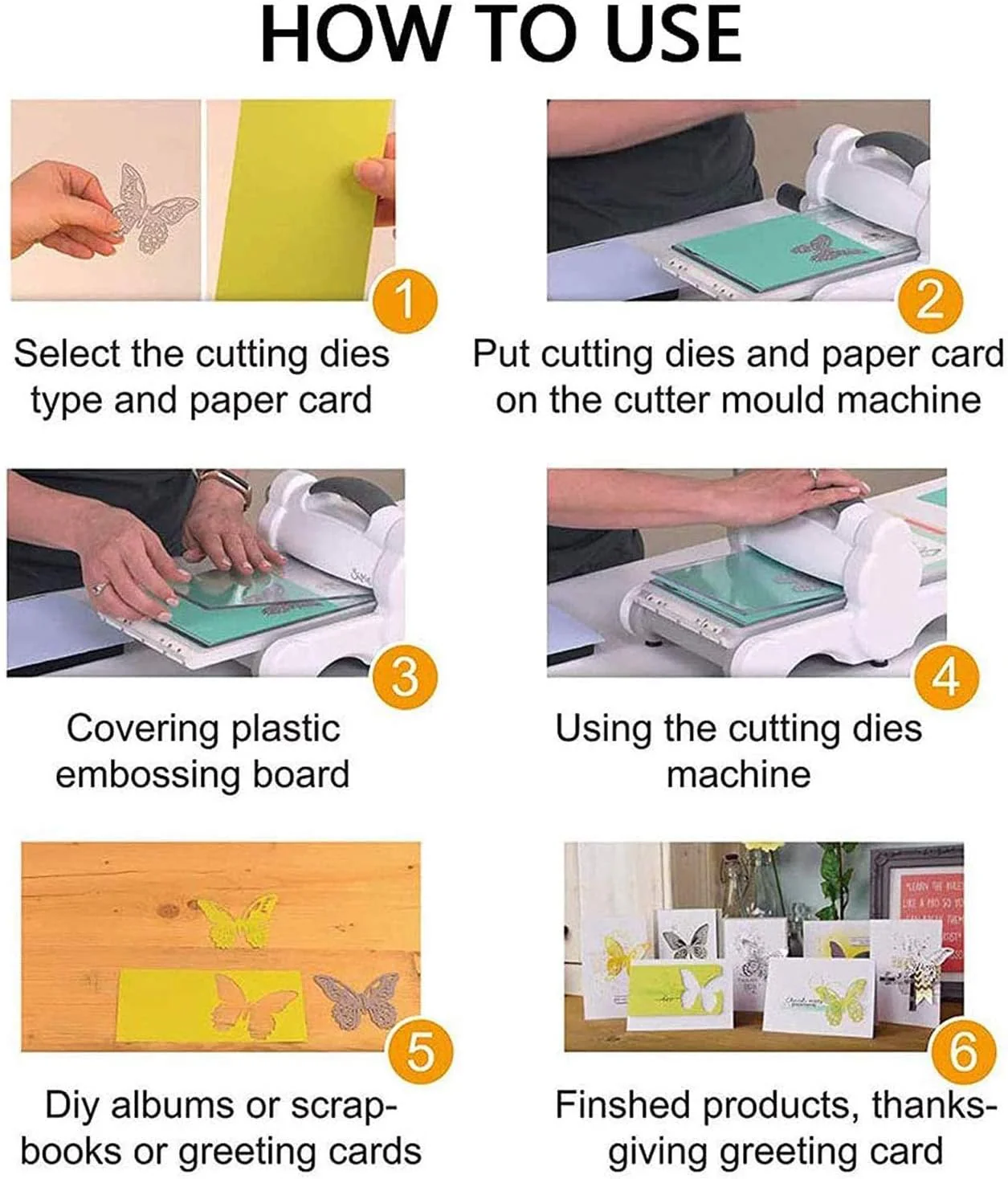 Shein Troqueles de corte de metal de mariposa y flor, moldes de plantilla para álbumes de recortes - Imagen 4