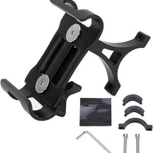 Soporte para teléfono, barra de manija, soporte de teléfono con almohadillas de silicona