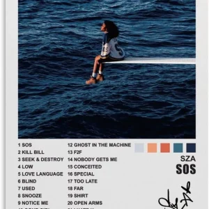 Sza - Póster listo para colgar, portada de álbum, portadas de álbumes, vintage