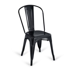Importa Juego 4 Silla Modelo Tolix – Negro – Muebles y Electrodomesticos Contreras