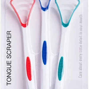 Y-Kelin - Cepillo lingual limpiador (paquete de 3 colores)